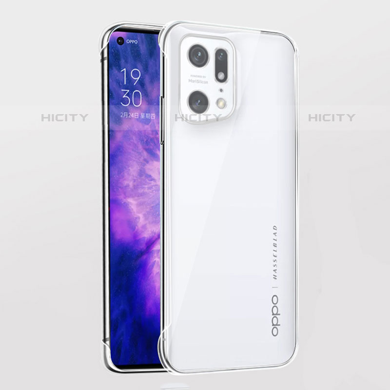 Cover Crystal Trasparente Rigida Cover H02 per Oppo Find X5 Pro 5G