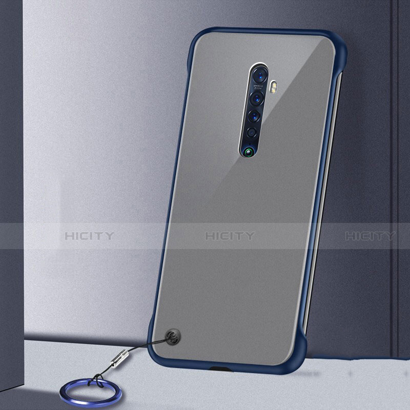 Cover Crystal Trasparente Rigida Cover H02 per Oppo Reno2 Blu