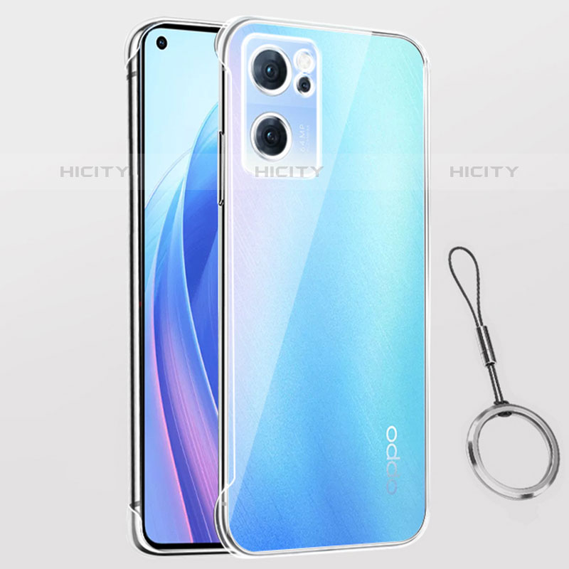 Cover Crystal Trasparente Rigida Cover H02 per Oppo Reno7 SE 5G Chiaro