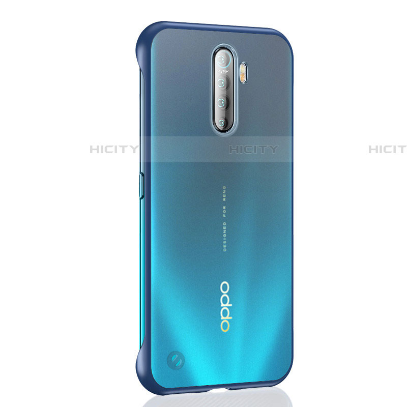 Cover Crystal Trasparente Rigida Cover H02 per Realme X2 Pro Blu