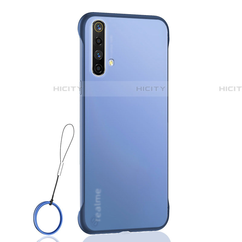 Cover Crystal Trasparente Rigida Cover H02 per Realme X50 5G Blu