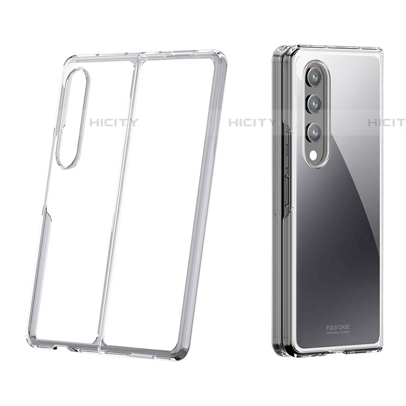 Cover Crystal Trasparente Rigida Cover H02 per Samsung Galaxy Z Fold4 5G Chiaro