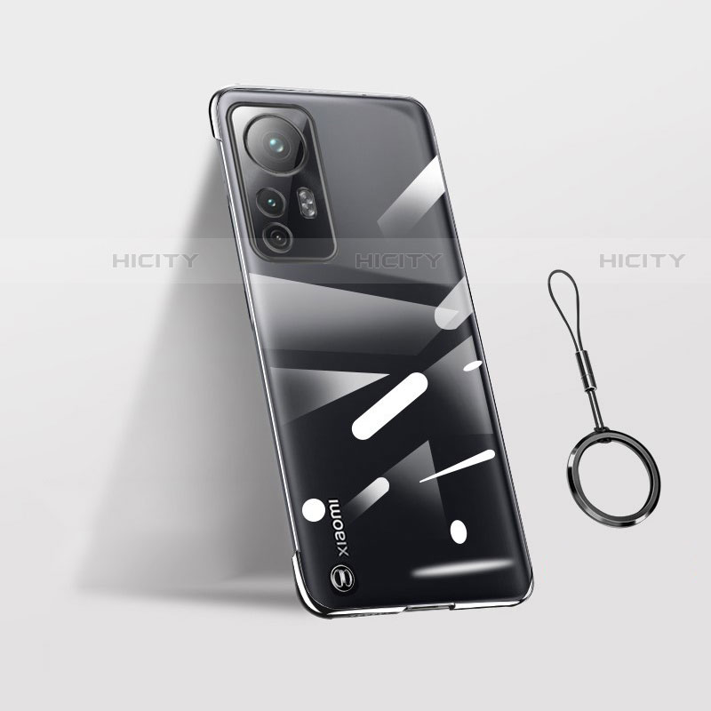 Cover Crystal Trasparente Rigida Cover H02 per Xiaomi Mi 12 Pro 5G Nero