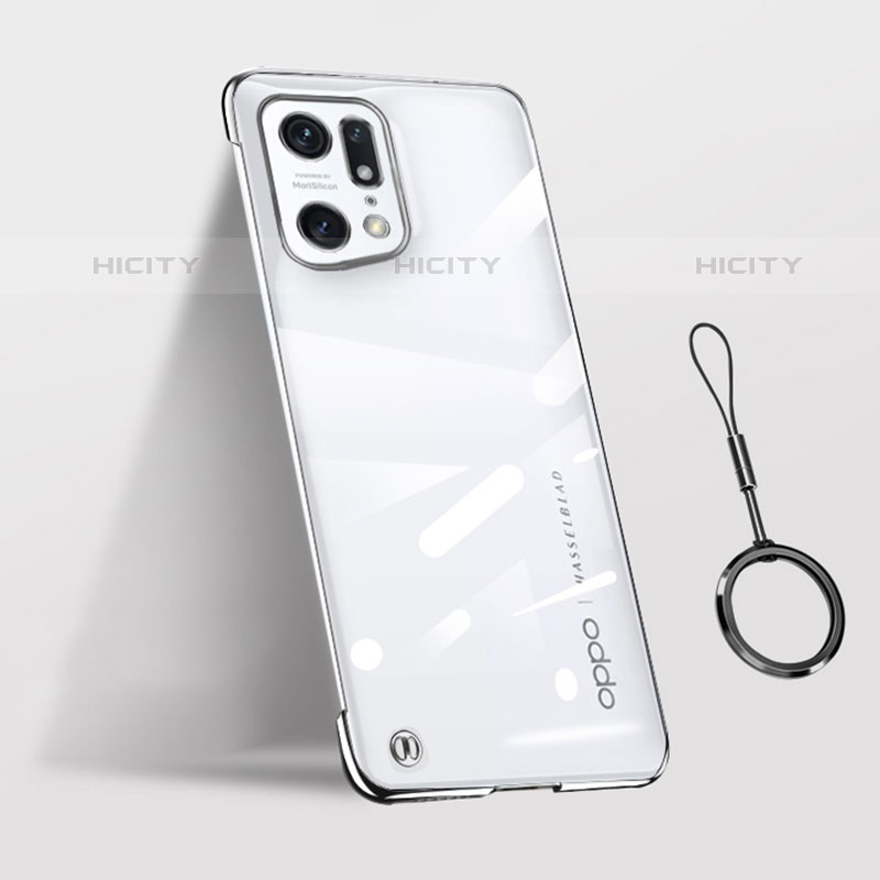 Cover Crystal Trasparente Rigida Cover H03 per Oppo Find X5 Pro 5G