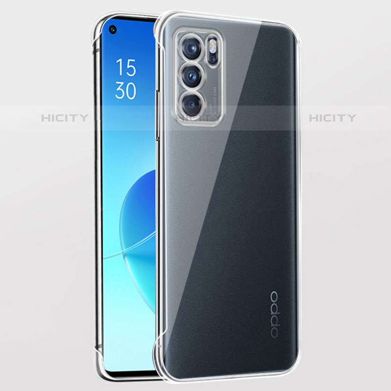 Cover Crystal Trasparente Rigida Cover H03 per Oppo Reno6 5G Chiaro