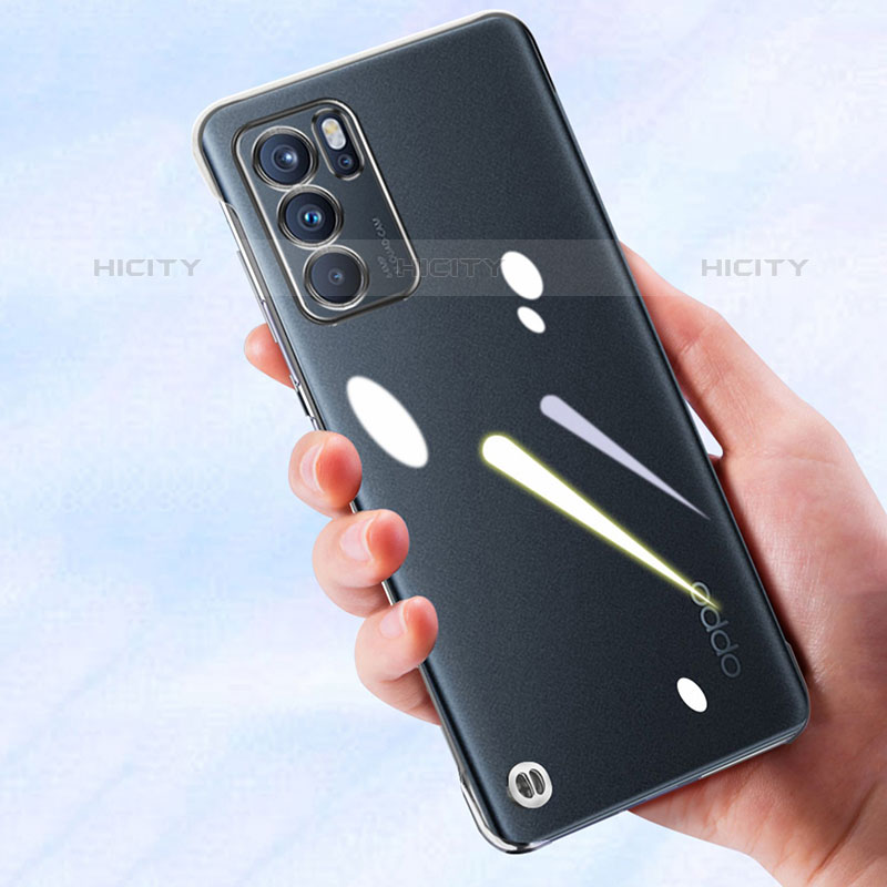 Cover Crystal Trasparente Rigida Cover H03 per Oppo Reno6 Pro 5G India