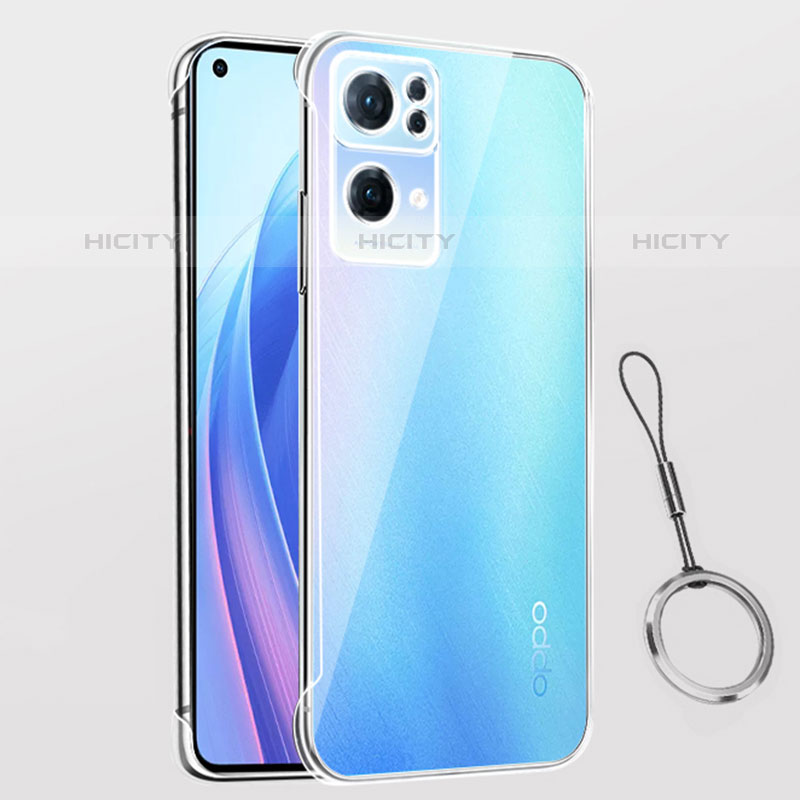 Cover Crystal Trasparente Rigida Cover H03 per Oppo Reno7 Pro 5G Chiaro