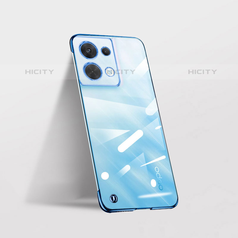 Cover Crystal Trasparente Rigida Cover H04 per Oppo Reno8 5G Blu