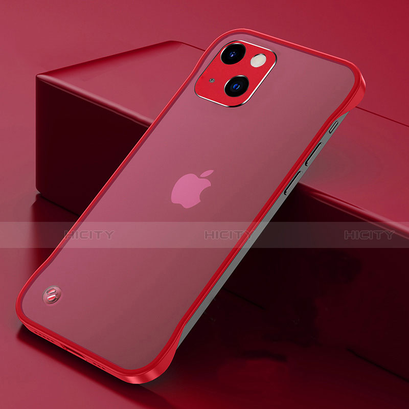 Cover Crystal Trasparente Rigida Cover H06 per Apple iPhone 13 Mini Rosso