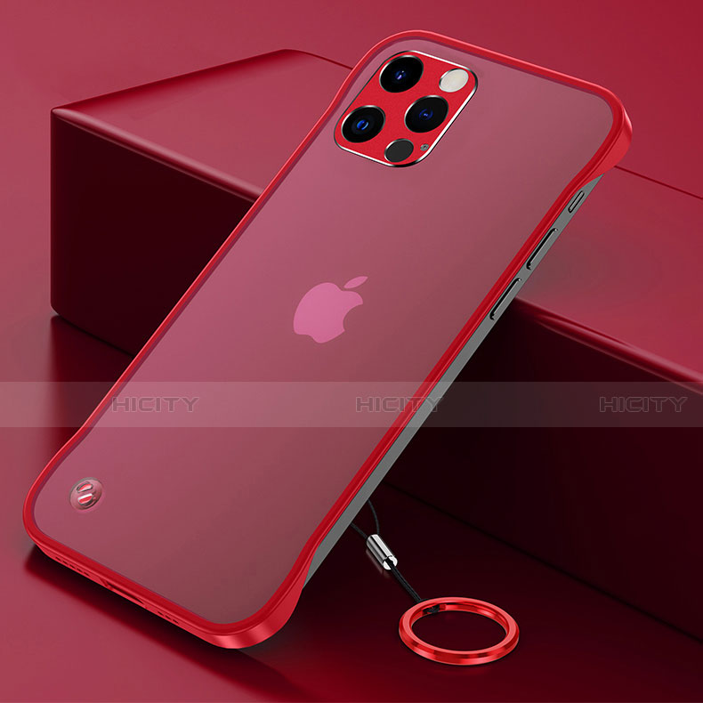 Cover Crystal Trasparente Rigida Cover H06 per Apple iPhone 13 Pro Max Rosso