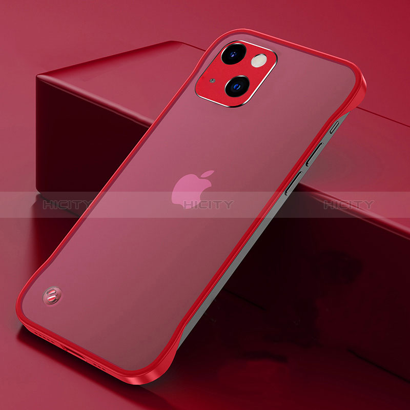 Cover Crystal Trasparente Rigida Cover H06 per Apple iPhone 15 Plus Rosso