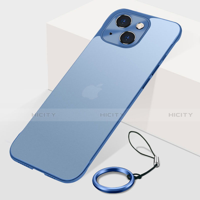 Cover Crystal Trasparente Rigida Cover H07 per Apple iPhone 14 Plus Blu