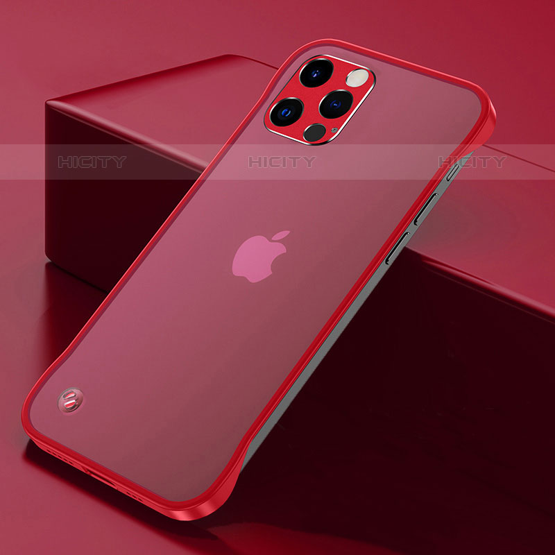 Cover Crystal Trasparente Rigida Cover H07 per Apple iPhone 16 Pro Rosso