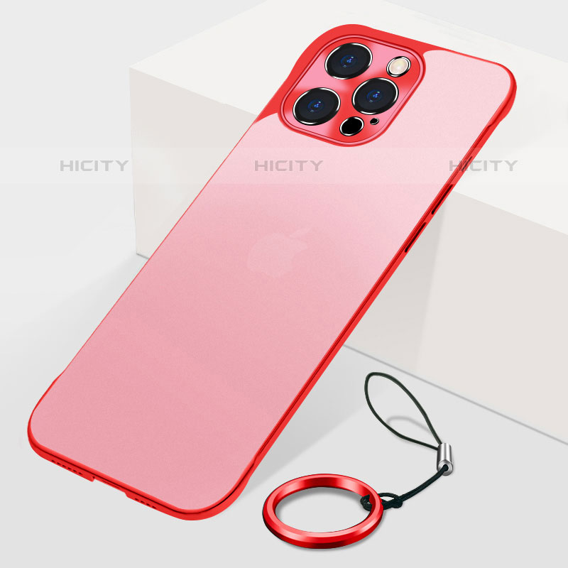 Cover Crystal Trasparente Rigida Cover H10 per Apple iPhone 16 Pro Rosso