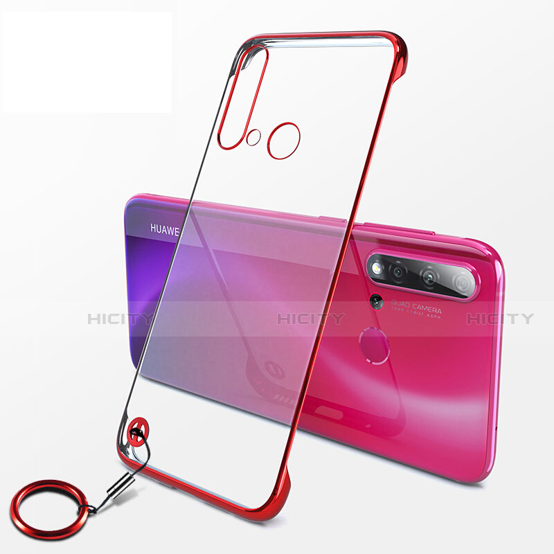 Cover Crystal Trasparente Rigida Cover K01 per Huawei Nova 5i Rosso