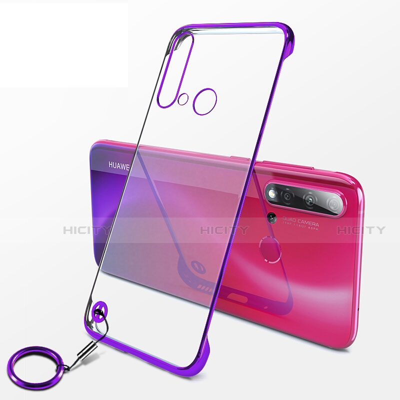 Cover Crystal Trasparente Rigida Cover K01 per Huawei Nova 5i Viola