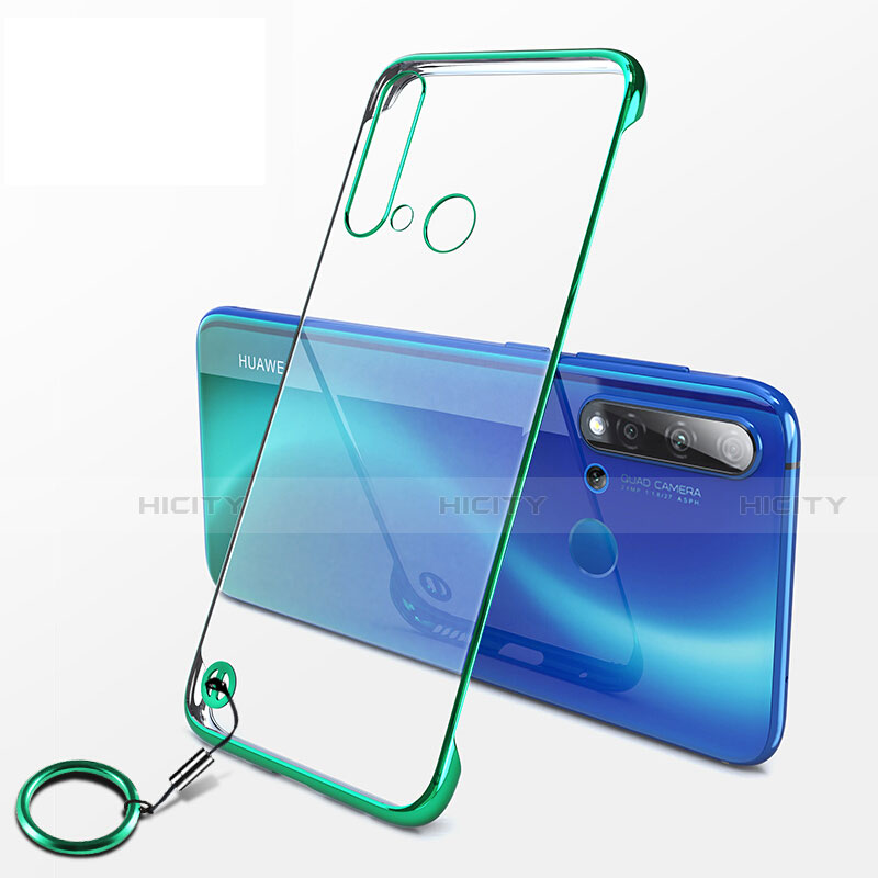 Cover Crystal Trasparente Rigida Cover K01 per Huawei P20 Lite (2019) Verde