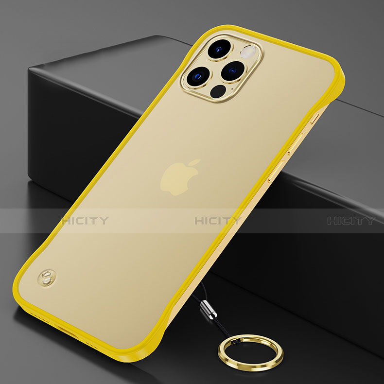 Cover Crystal Trasparente Rigida Cover N01 per Apple iPhone 12 Pro Giallo