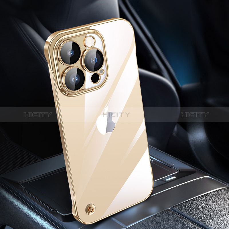 Cover Crystal Trasparente Rigida Cover QC1 per Apple iPhone 12 Pro Oro