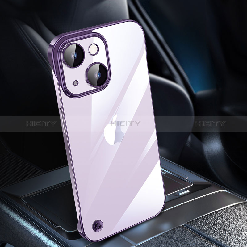 Cover Crystal Trasparente Rigida Cover QC1 per Apple iPhone 13 Viola