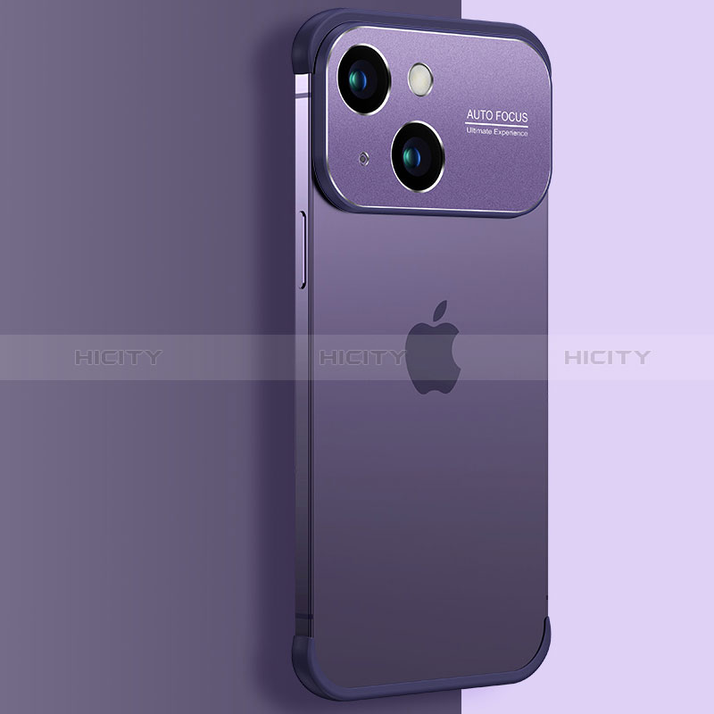 Cover Crystal Trasparente Rigida Cover QC3 per Apple iPhone 15 Plus Viola