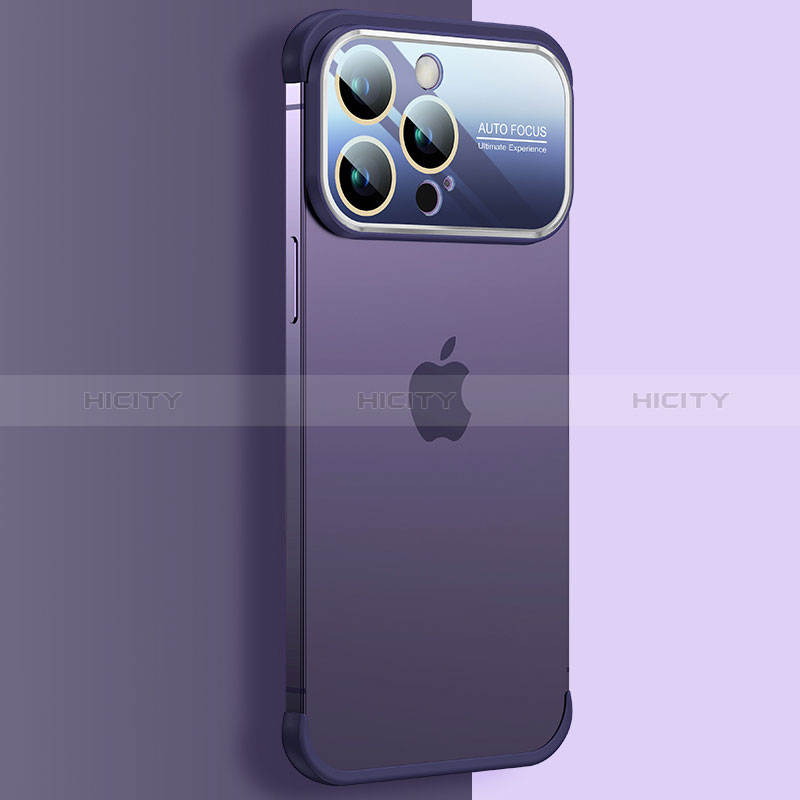 Cover Crystal Trasparente Rigida Cover QC4 per Apple iPhone 15 Pro Max Viola