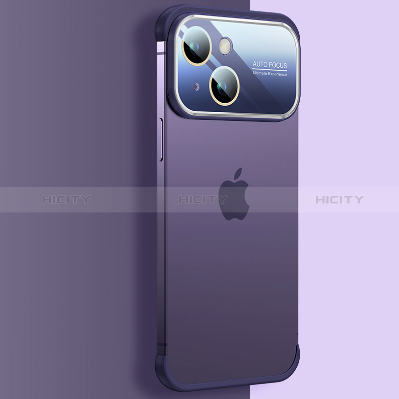 Cover Crystal Trasparente Rigida Cover QC4 per Apple iPhone 15 Viola
