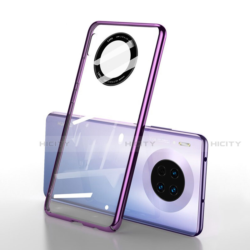 Cover Crystal Trasparente Rigida Cover S01 per Huawei Mate 30 Pro 5G Viola