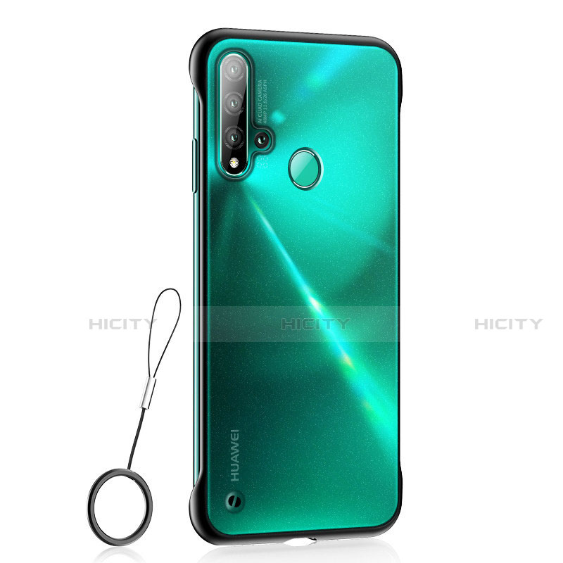 Cover Crystal Trasparente Rigida Cover S01 per Huawei Nova 5i Nero