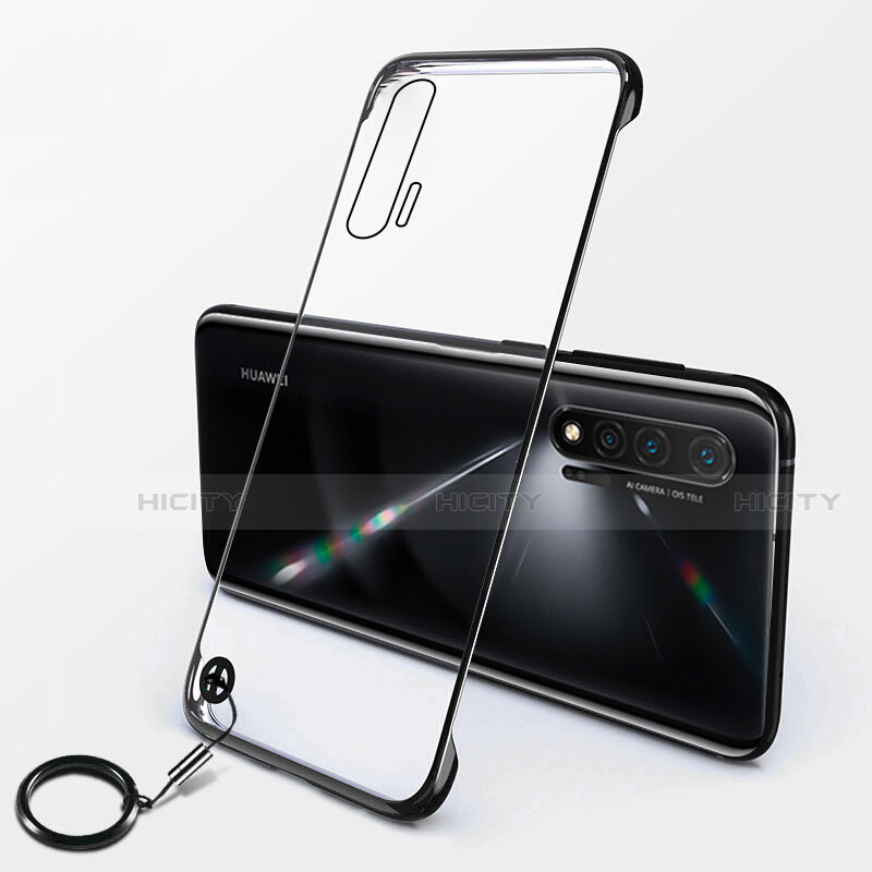 Cover Crystal Trasparente Rigida Cover S01 per Huawei Nova 6 Nero