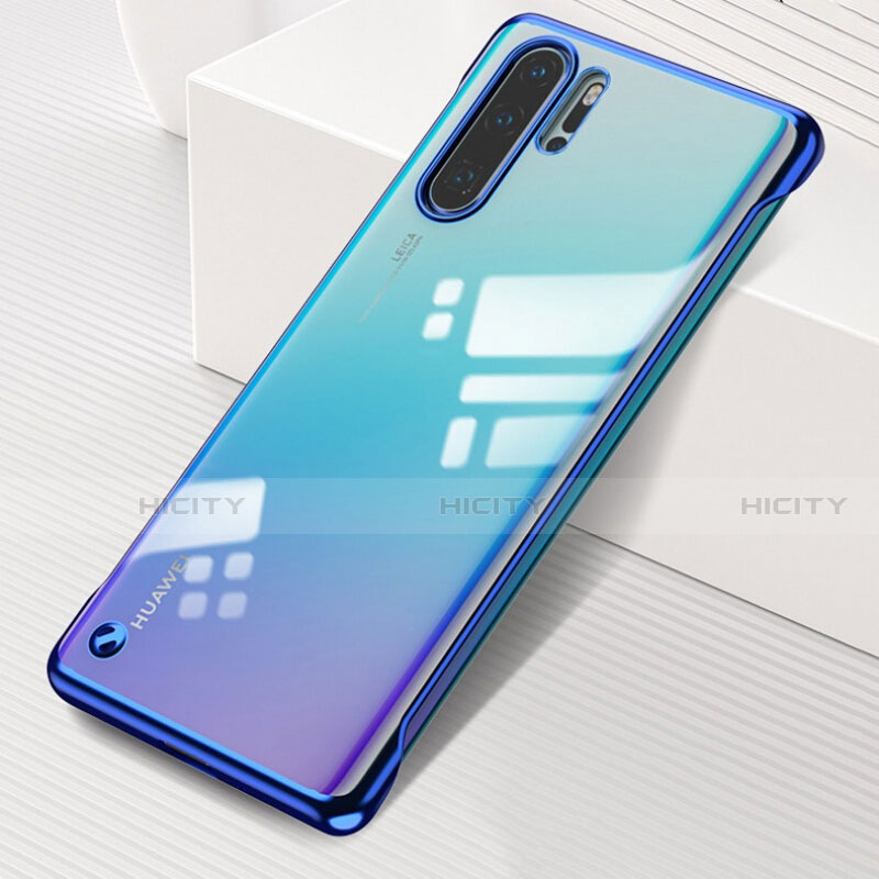 Cover Crystal Trasparente Rigida Cover S01 per Huawei P30 Pro New Edition Blu