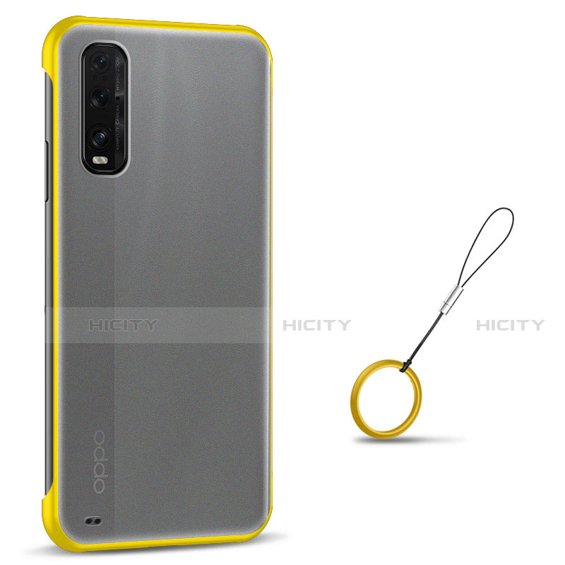 Cover Crystal Trasparente Rigida Cover S01 per Oppo Find X2 Giallo