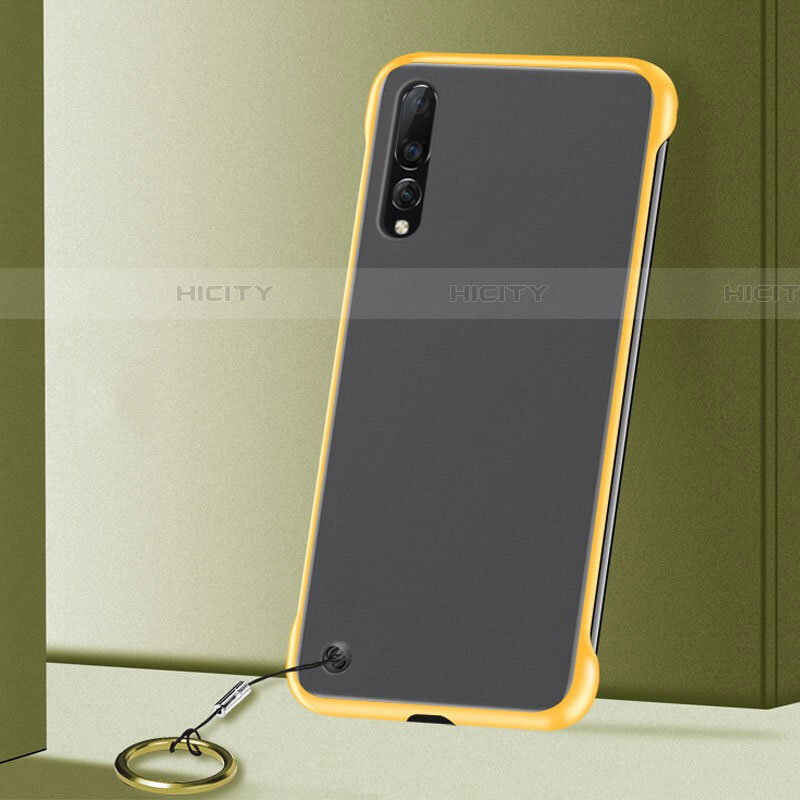 Cover Crystal Trasparente Rigida Cover S01 per Samsung Galaxy A70 Giallo