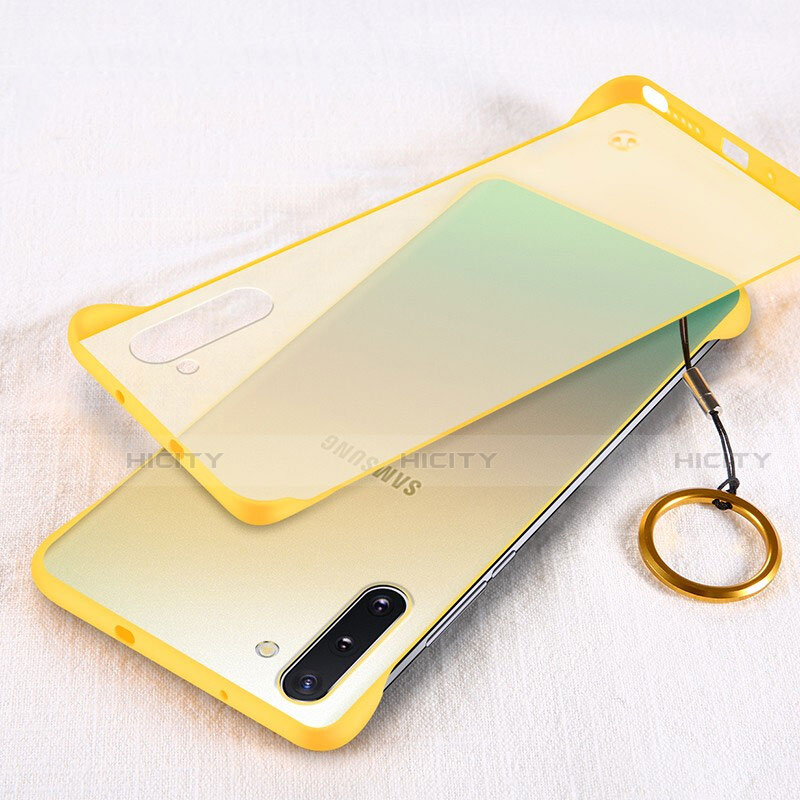 Cover Crystal Trasparente Rigida Cover S01 per Samsung Galaxy Note 10 5G Giallo