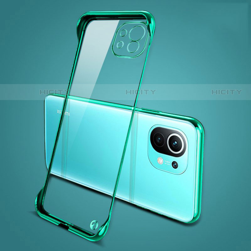 Cover Crystal Trasparente Rigida Cover S01 per Xiaomi Mi 11 5G Verde