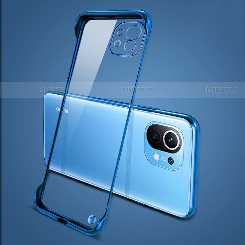 Cover Crystal Trasparente Rigida Cover S01 per Xiaomi Mi 11 Lite 5G Blu