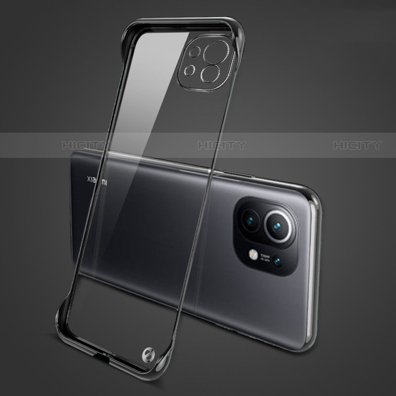 Cover Crystal Trasparente Rigida Cover S01 per Xiaomi Mi 11 Lite 5G NE Nero