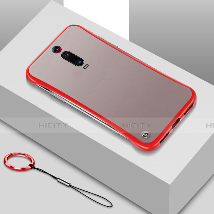 Cover Crystal Trasparente Rigida Cover S01 per Xiaomi Mi 9T Rosso