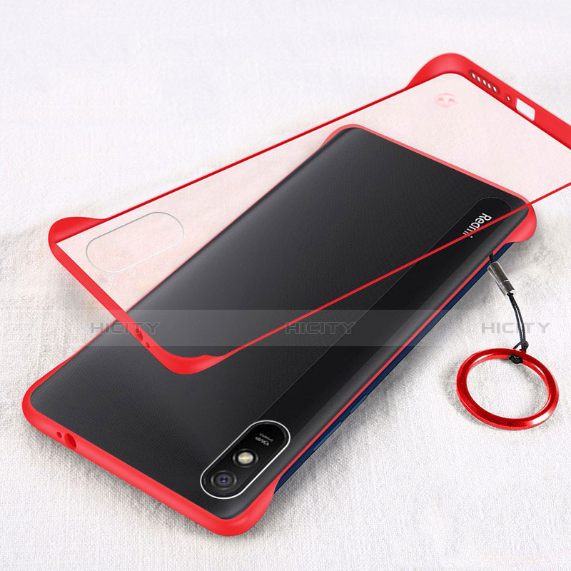 Cover Crystal Trasparente Rigida Cover S01 per Xiaomi Redmi 9i Rosso