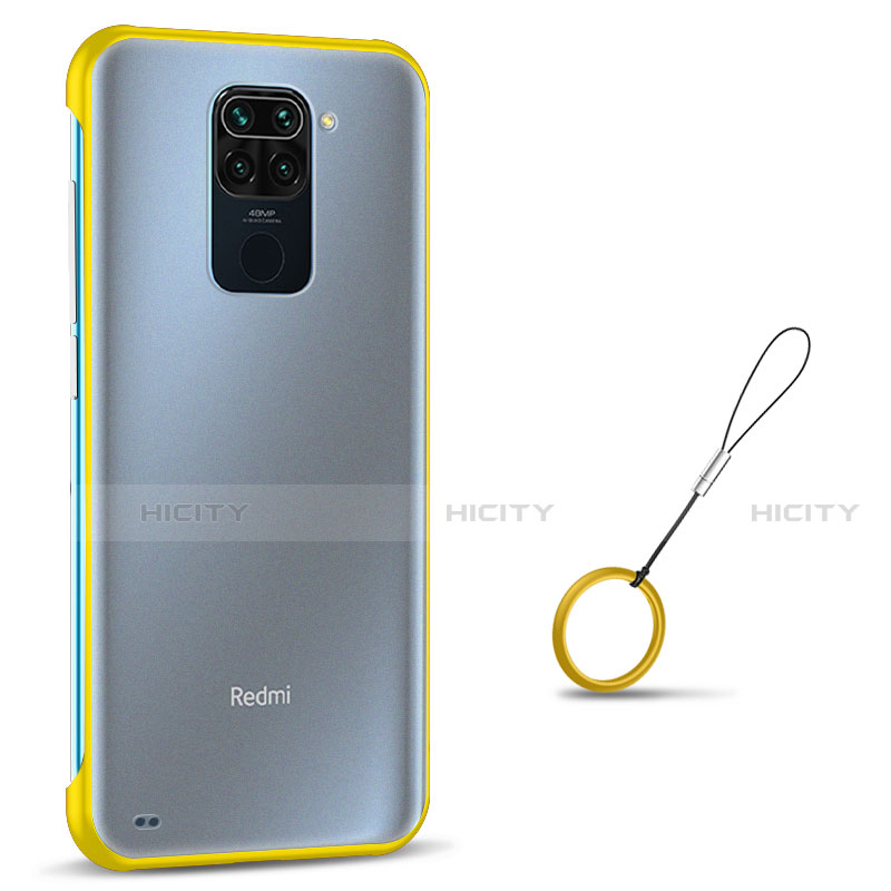 Cover Crystal Trasparente Rigida Cover S01 per Xiaomi Redmi Note 9 Giallo