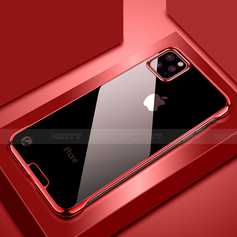 Cover Crystal Trasparente Rigida Cover S02 per Apple iPhone 11 Pro Rosso