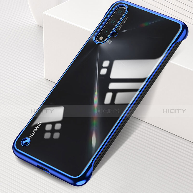 Cover Crystal Trasparente Rigida Cover S02 per Huawei Nova 5 Pro Blu