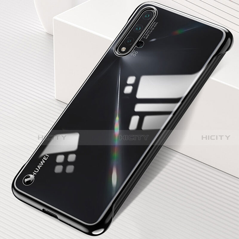 Cover Crystal Trasparente Rigida Cover S02 per Huawei Nova 5 Pro Nero