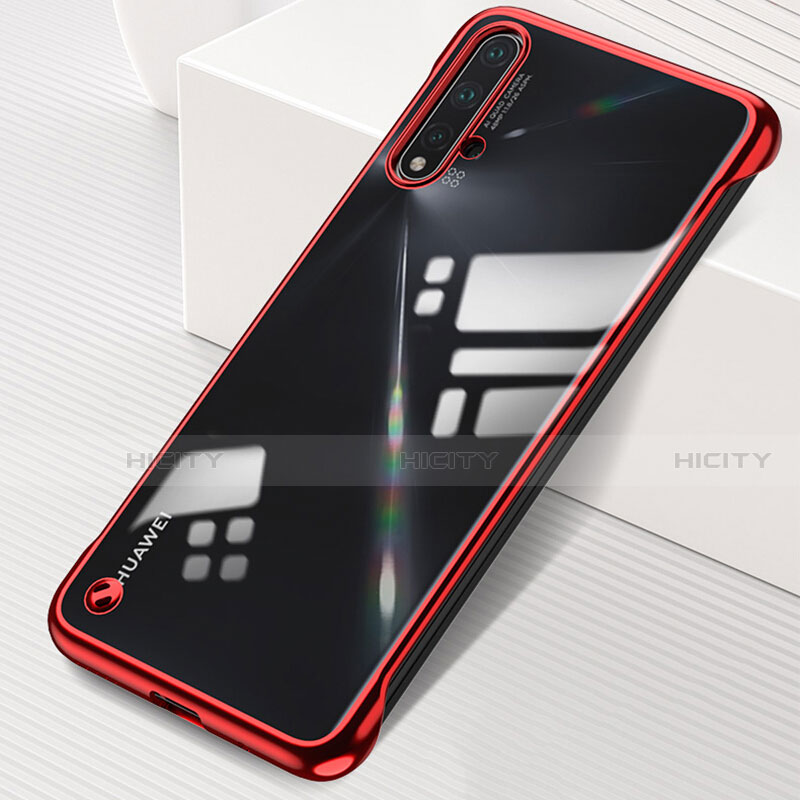 Cover Crystal Trasparente Rigida Cover S02 per Huawei Nova 5 Pro Rosso