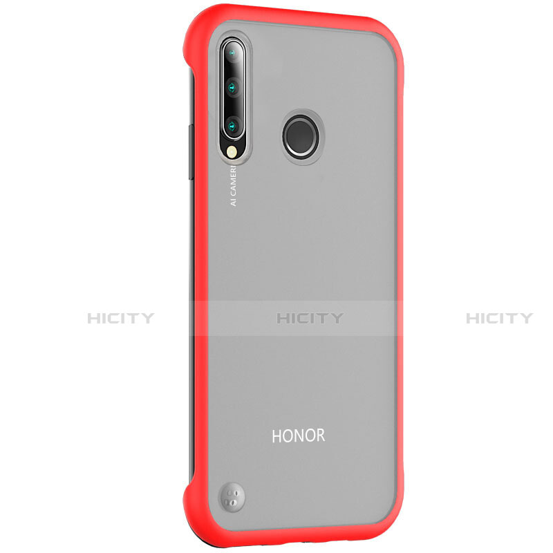 Cover Crystal Trasparente Rigida Cover S02 per Huawei P Smart+ Plus (2019) Rosso