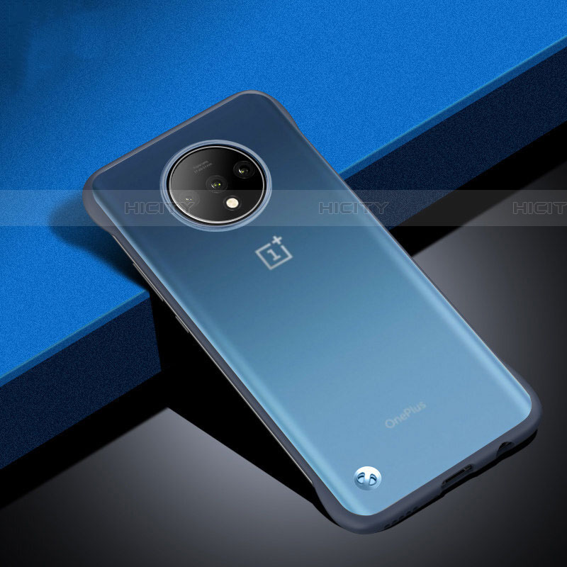 Cover Crystal Trasparente Rigida Cover S02 per OnePlus 7T Blu