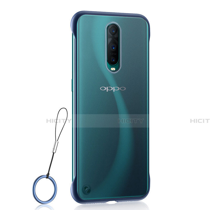 Cover Crystal Trasparente Rigida Cover S02 per Oppo R17 Pro Blu