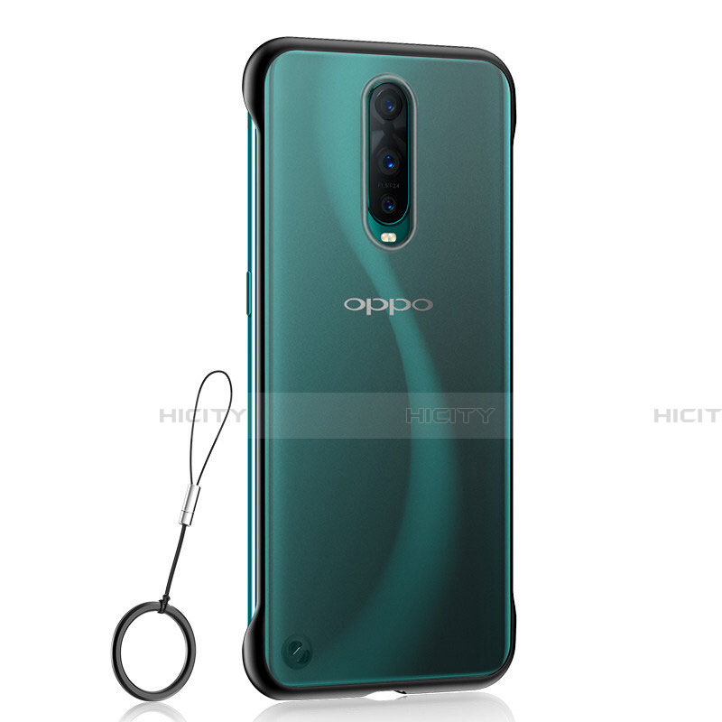 Cover Crystal Trasparente Rigida Cover S02 per Oppo R17 Pro Nero