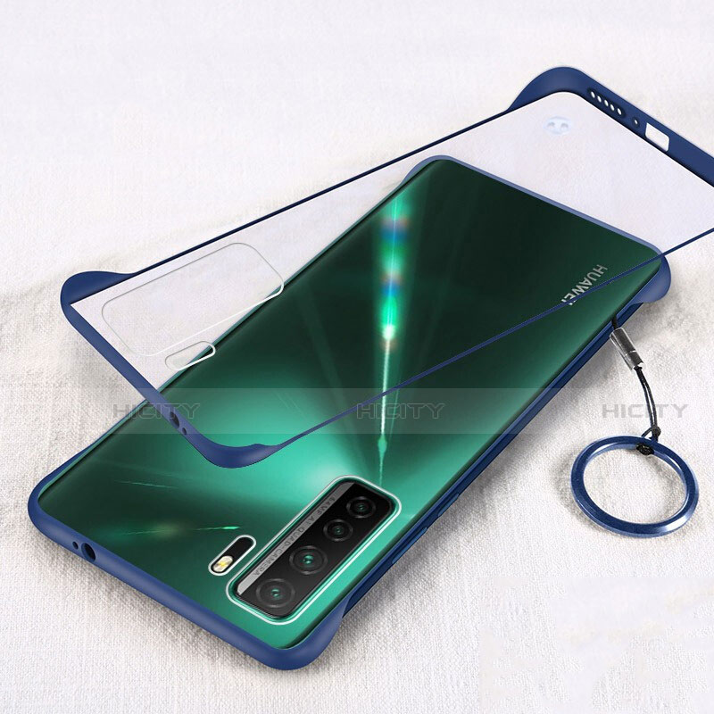 Cover Crystal Trasparente Rigida Cover S03 per Huawei P40 Lite 5G Blu