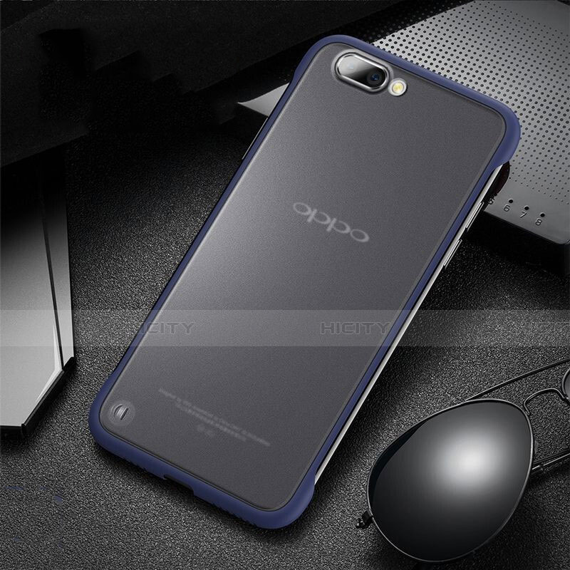 Cover Crystal Trasparente Rigida Cover S03 per Oppo R15X Blu